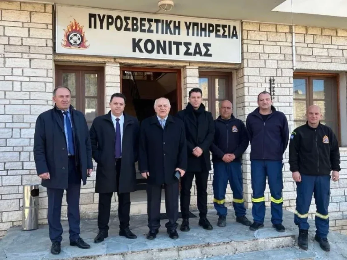 Πρωτοχρονιάτικες επισκέψεις του δημάρχου Κόνιτσας σε υπηρεσίες και φορείς