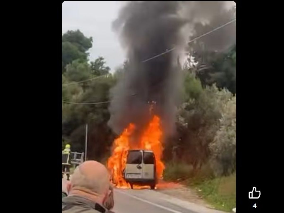 Ραφήνα: Επαγγελματικό όχημα τυλίχθηκε στις φλόγες στην οδό Αρίωνος (βίντεο) – rpn