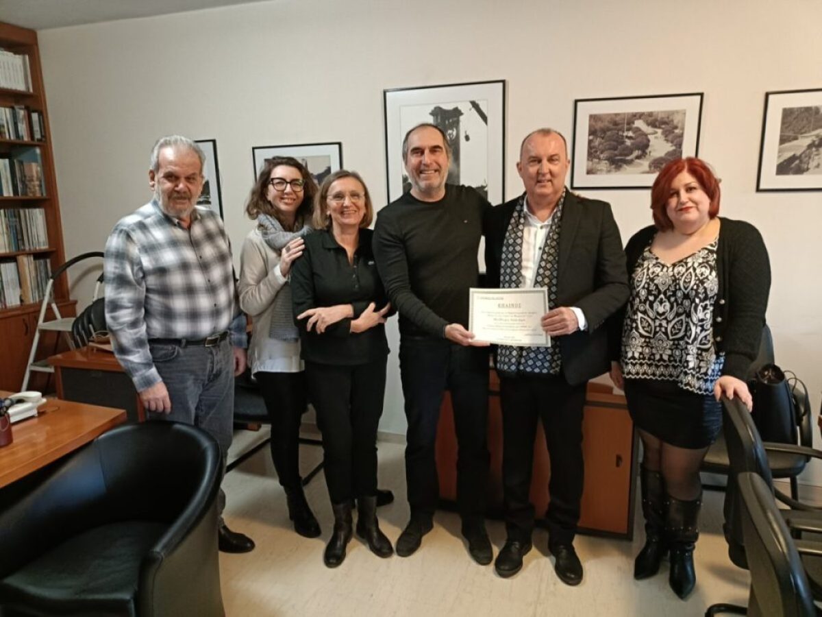 Σε Τρικαλινό απονεμήθηκε το Βραβείο Μαρκατά από το Μορφωτικό Ίδρυμα της ΕΣΗΕΘΣτΕ-Ε