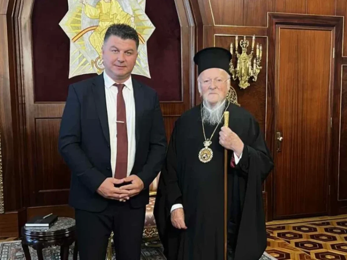Συνάντηση Δημάρχου Πάτμου Νικήτα Τσαμπαλάκη με τον Πατριάρχη στο Φανάρι