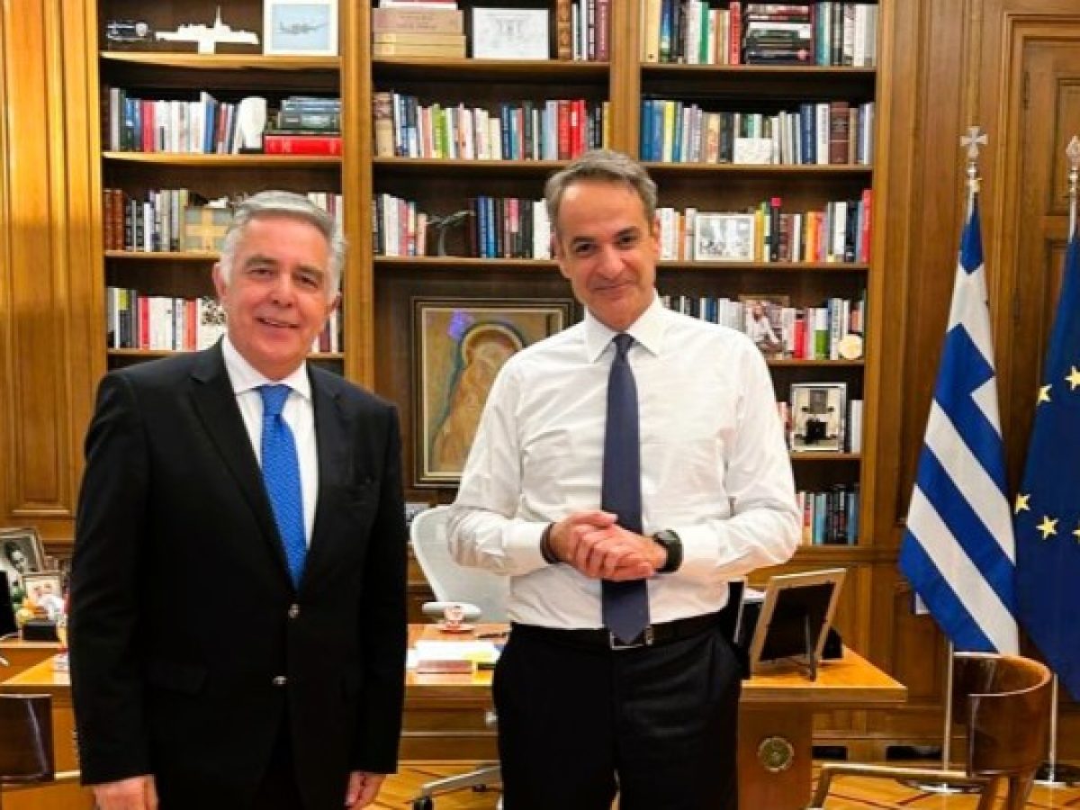 Συνάντηση στο Μέγαρο Μαξίμου του Βασίλη Α. Υψηλάντη με τον Πρωθυπουργό Κυριάκο Μητσοτάκη