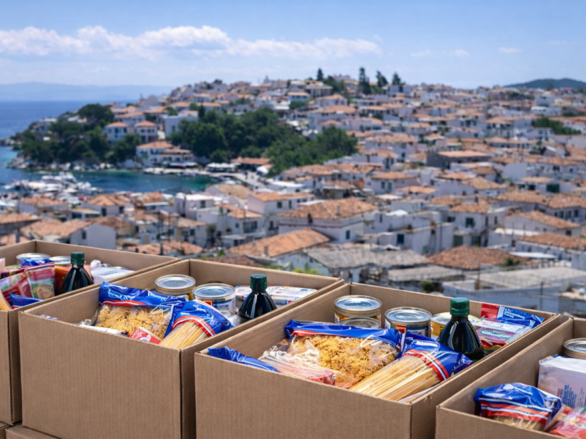 Σκιάθος: Επισιτιστική στήριξη για 22 ευάλωτους κατοίκους μέσω της Ένωσης Ελλήνων Εφοπλιστών