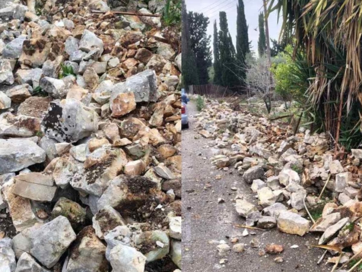 Σοβαρές ζημιές προκλήθηκαν  στο Μεγανήσι από φορτηγό αυτοκίνητο
