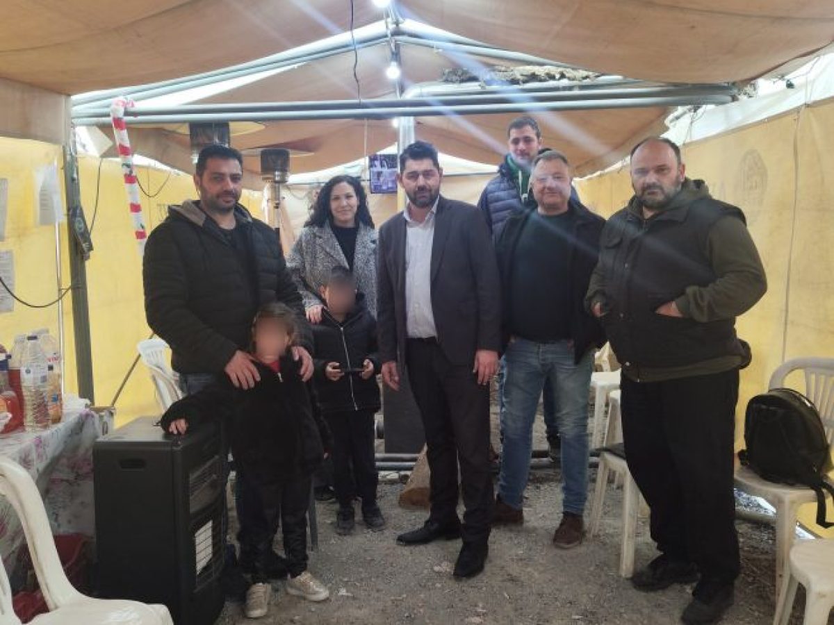 Στήριξη του Αντιδημάρχου Πρωτογενούς Τομέα Δήμου Τρίπολης στους αγρότες στο μπλόκο της ΒΙ.ΠΕ.