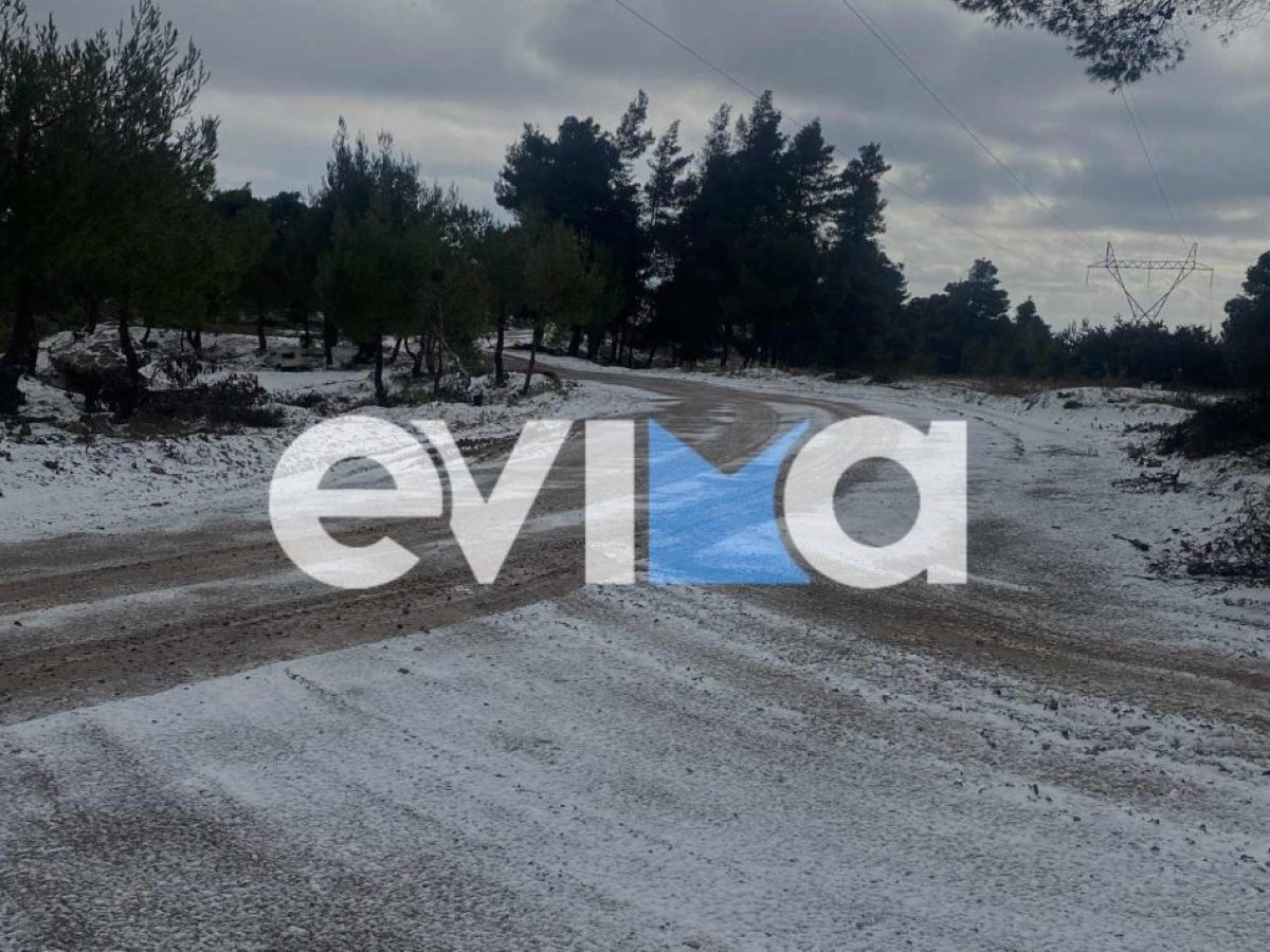 Στο «μάτι» της κακοκαιρίας η Εύβοια: Ξεκινάει νέος γύρος χιονοπτώσεων