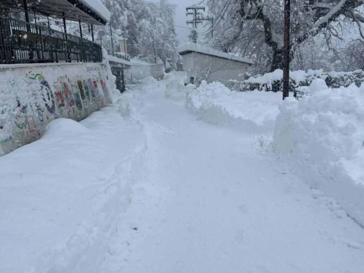Στους 70 πόντους έφτασε το χιόνι στη Κόρη