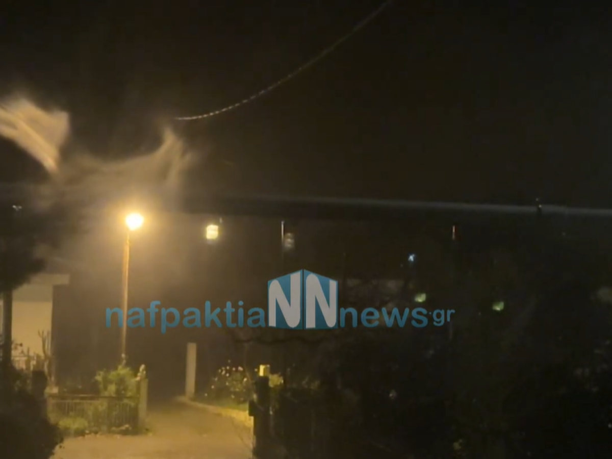 Τα καιρικά φαινόμενα “χτυπούν” την Ναυπακτία. Βίντεο