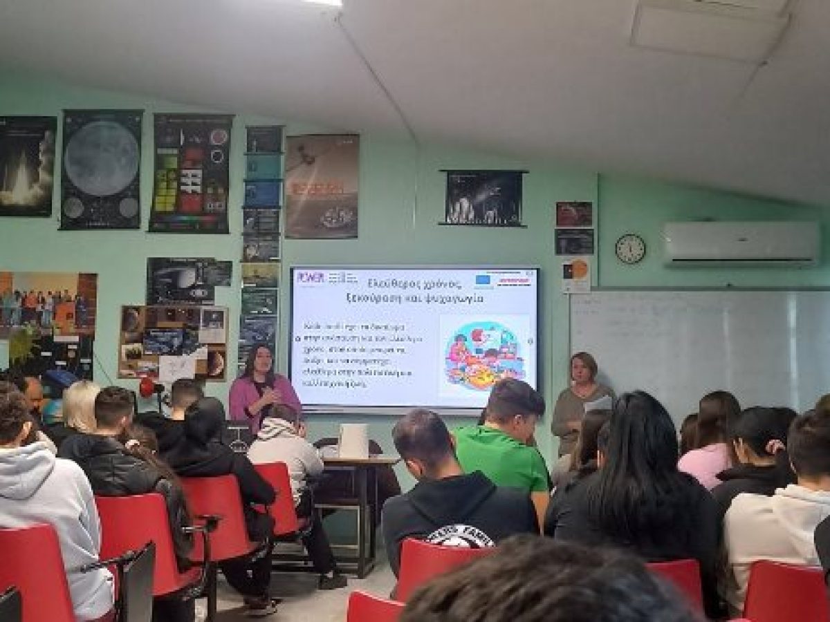 Το 9ο εργαστήρι του προγράμματος «Δυνατή Φωνή» στο Γυμνάσιο με Λυκειακές Τάξεις Νικηφόρου  Με τη συμμετοχή 43 μαθητών και καθηγητών