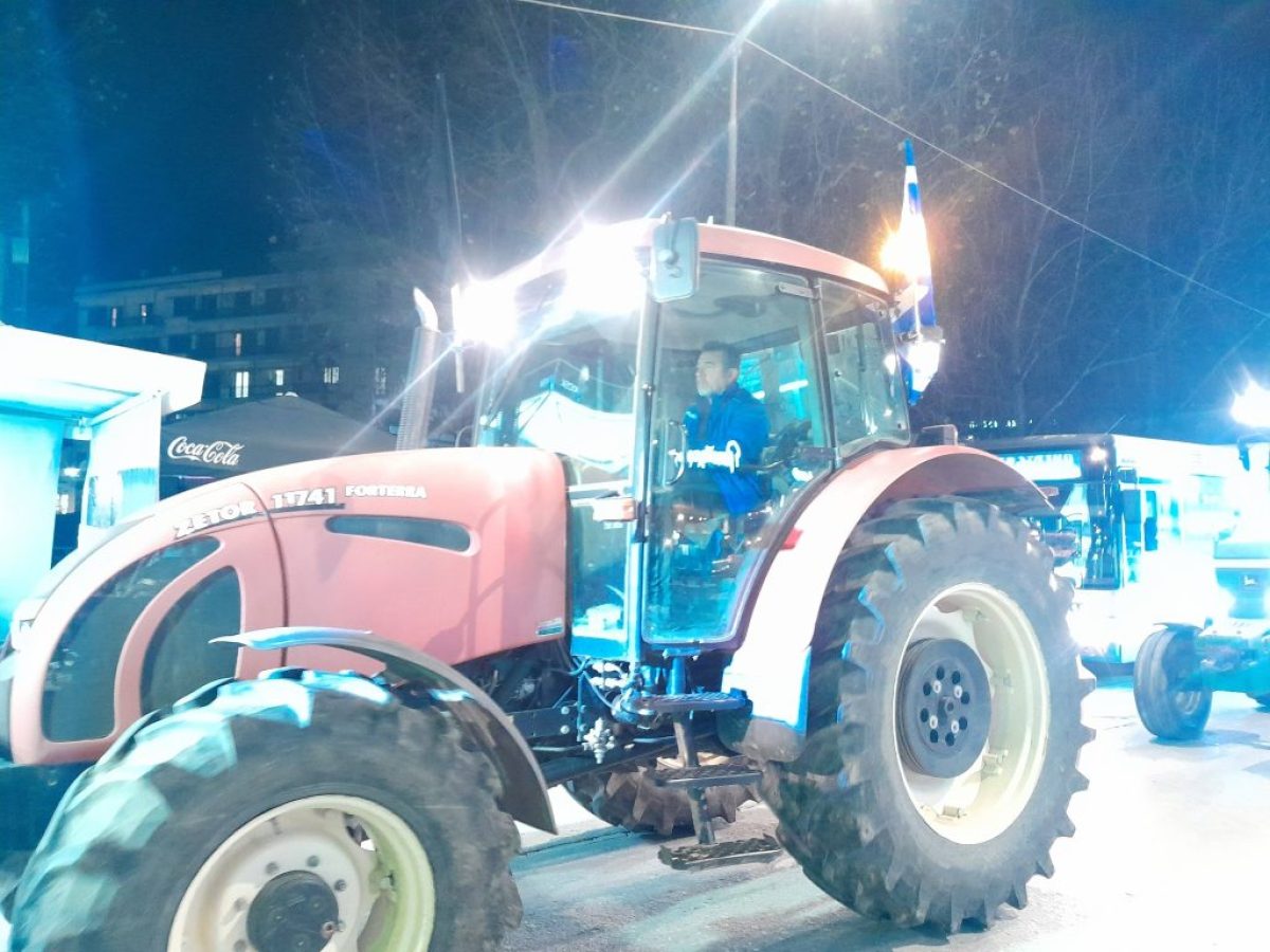 Τρικαλα – ” Ντου ” από τους αγρότες στο κέντρο της πόλης