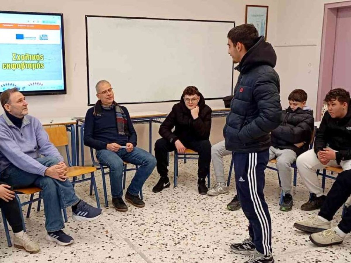 Βιωματική δράση στο ΕΠΑΛ Τυρνάβου για τους εθισμούς