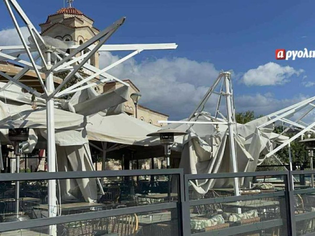 Ζημιές στο Άργος από τους δυνατούς ανέμους