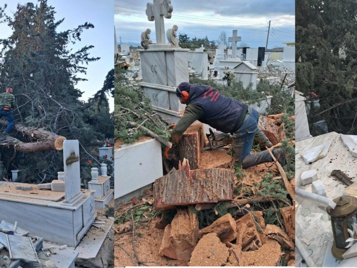 Αλεξανδρούπολη: Παραμένουν κλειστά τα νεκροταφεία, συνεχίζονται οι προσπάθειες αποκατάστασης των σοιβαρών ζημιών απ’ τον τυφώνα