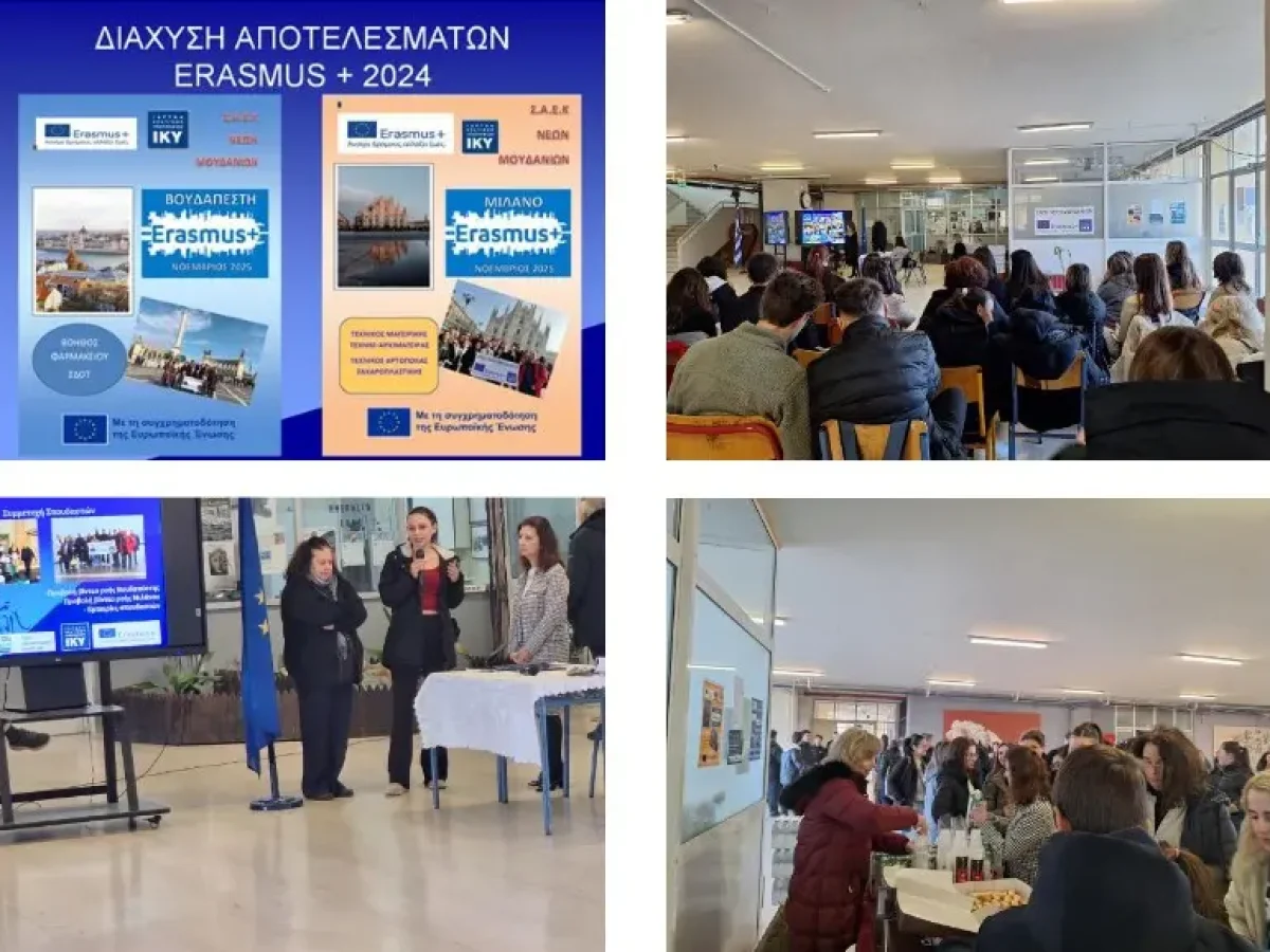 Από το Μιλάνο και τη Βουδαπέστη στα Νέα Μουδανιά: Η επιτυχία του Erasmus+ στη Σ.Α.Ε.Κ. Χαλκιδικής