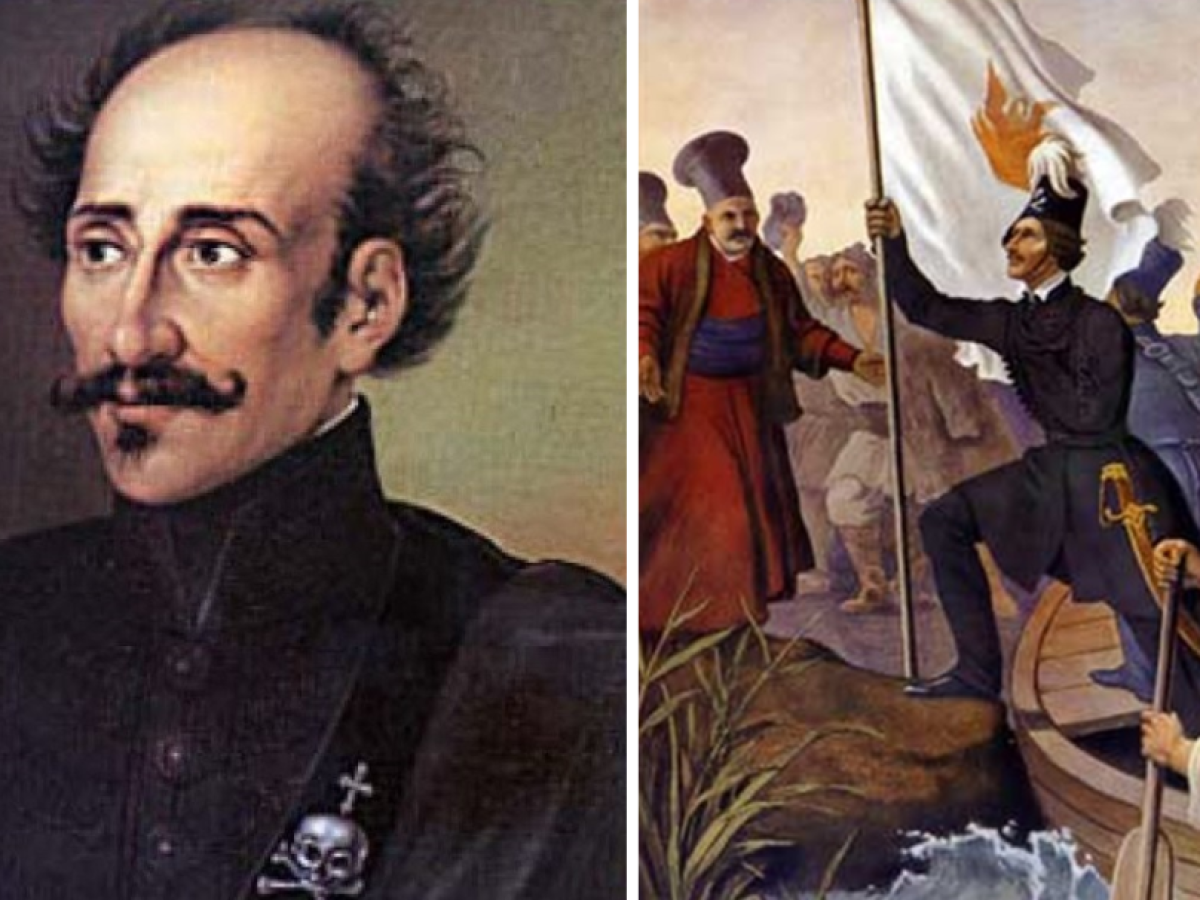 Ἀλέξανδρος Ὑψηλάντης – Προκήρυξη  «νὰ ὑψώσωμεν τὸ σημεῖον δι᾿ οὗ πάντοτε νικῶμεν, τὸν Σταυρόν!»  Ἡ ὥρα ἦλθεν, ὦ ἄνδρες Ἕλληνες!