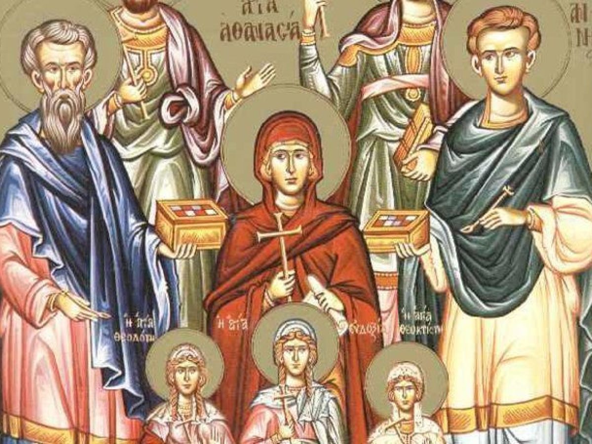 Ά&gamma;&iota;&omicron;&iota; &Kappa;ύ&rho;&omicron;&sigmaf;, &Iota;&omega;ά&nu;&nu;&eta;&sigmaf;, &Alpha;&theta;&alpha;&nu;&alpha;&sigma;ί&alpha;, &Theta;&epsilon;&omicron;&delta;ό&tau;&eta;, &Theta;&epsilon;&omicron;&kappa;&tau;ί&sigma;&tau;&eta; &kappa;&alpha;&iota; &Epsilon;&upsilon;&delta;&omicron;&xi;ί&alpha;