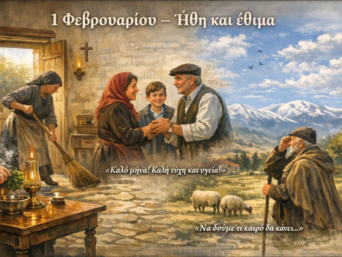 1 Φεβρουαρίου.Ήθη και έθιμα
