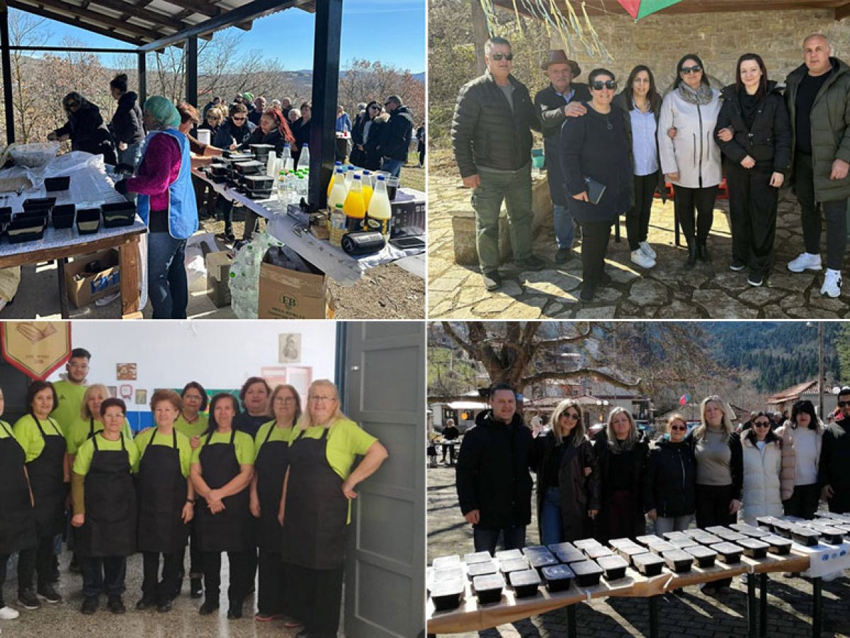 2o Φωτορεπορτάζ από τη διανομή παραδοσιακής φασολάδας και σαρακοστιανών εδεσμάτων στα χωριά του Δήμου Μετεώρων