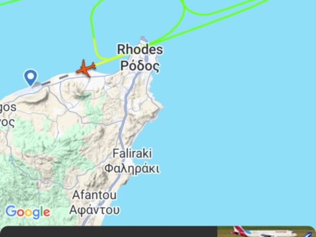 Aπίστευτο και… όμως αληθινό ! Aεροπλάνο με προορισμό την Ρόδο “αναγκάστηκε” να κάνει… βόλτες λόγω χαρταετών