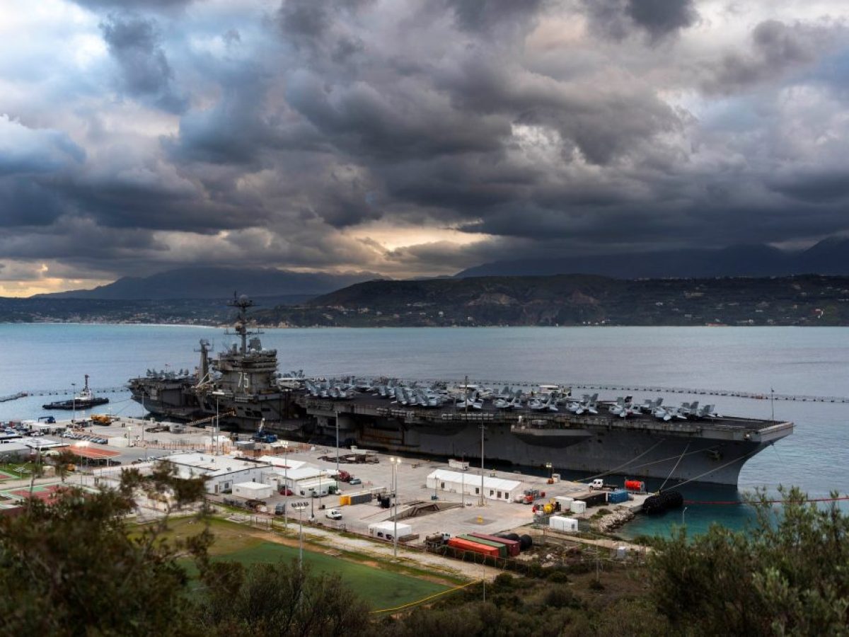 &Chi;&alpha;&nu;&iota;ά: &Alpha;&nu;&tau;&iota;&pi;&omicron;&lambda;&epsilon;&mu;&iota;&kappa;ό &pi;&rho;&omicron;&sigma;&kappa;&lambda;&eta;&tau;ή&rho;&iota;&omicron; &gamma;&iota;&alpha; &tau;&eta; &Gamma;ά&zeta;&alpha; &kappa;&alpha;&iota; &tau;&eta;&nu; &pi;&alpha;&rho;&omicron;&upsilon;&sigma;ί&alpha; &tau;&omicron;&upsilon; USS Gerald Ford &sigma;&tau;&eta; &Sigma;&omicron;ύ&delta;&alpha;
