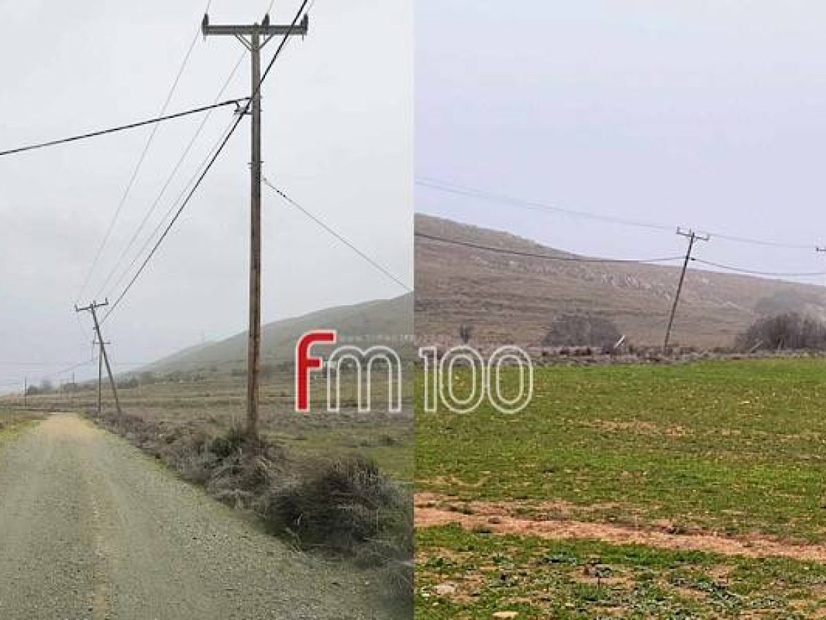 Χαβούλη: Επικίνδυνη κλίση κολώνας | Κρατιέται μόνο από τα καλώδια