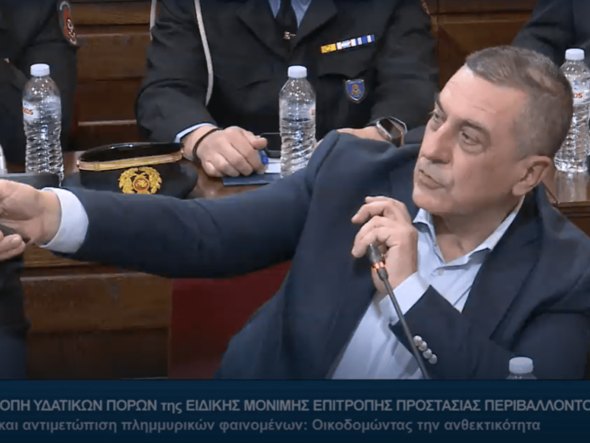 Δ. Κουρέτας παρουσίασε τα σχέδια δράσης   στην Υποεπιτροπή Υδατικών Πόρων της Βουλής