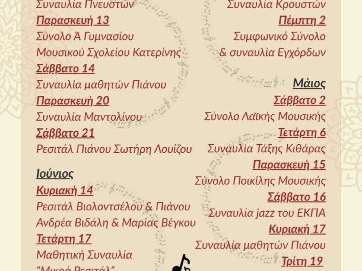 Δελτίο Τύπου – Μουσική Άνοιξη 2026