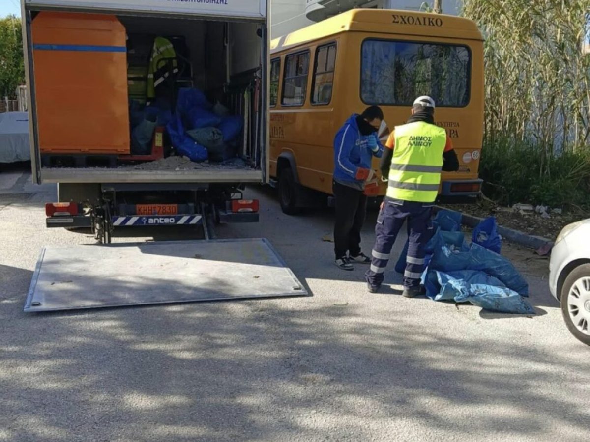 Δήμος Αλίμου: «Σαφάρι» για 7,2 τόνους παράνομα μπάζα μέσα σε μία μέρα!
