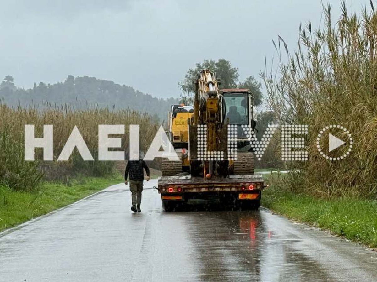 “Έσπασε” ο Αλφειός τα αναχώματα στα Καλυβάκια – Κάλυψε τον δρόμο το νερό (video)