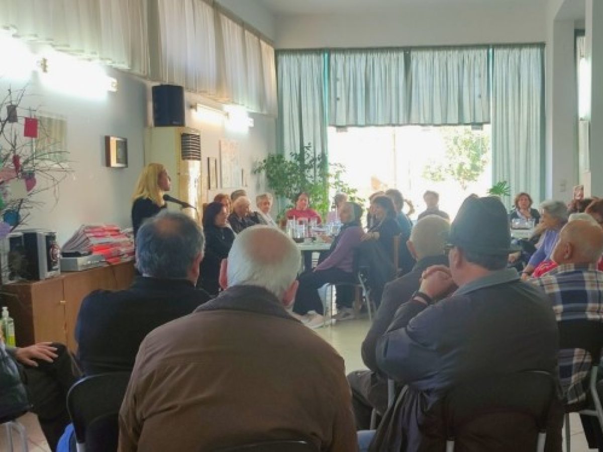 Ενημερωτική ομιλία για τον εμβολιασμό στο Δ΄ Κ.Α.Π.Η. του Δήμου Λαμιέων