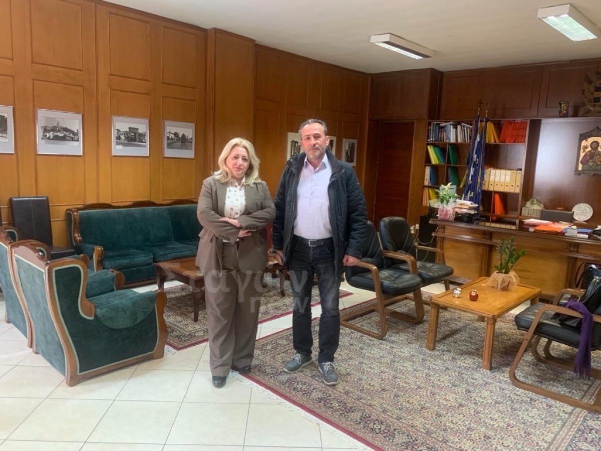 Εθιμοτυπική συνάντηση του νέου Δημοτικού Συμβούλου του Δήμου Μετεώρων Βασίλη Πρέβεζα με την Αντιπεριφερειάρχη Χρύσα Ντιντή