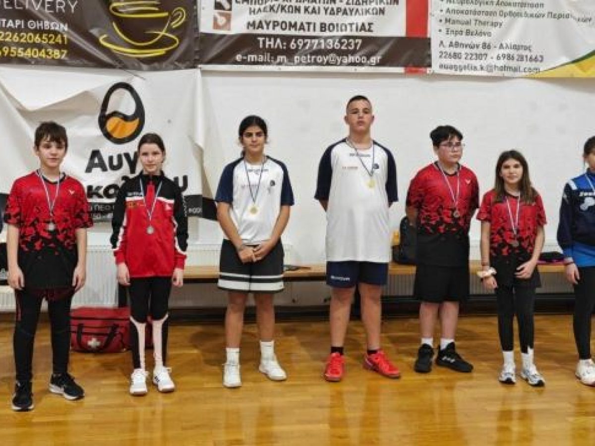 Εξαιρετική επίδοση και κατάκτηση μεταλλίων στους περιφερειακούς αγώνες Αντιπτέρισης της Ε.Ο.Φ.Σ.Α. για τους αθλητές του  Ο.Α.Λαυρίου