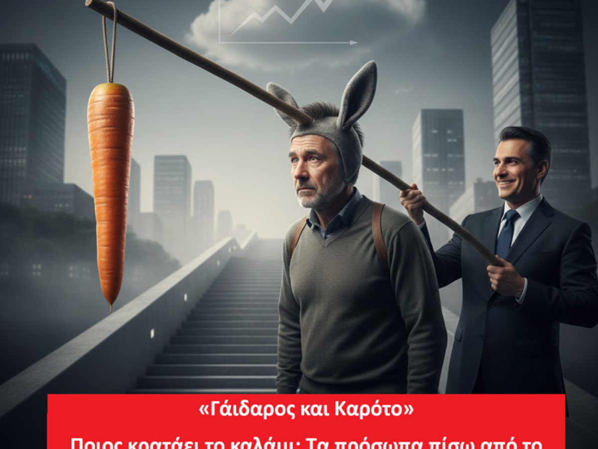 «Γάιδαρος και Καρότο» Ποιος κρατάει το καλάμι; Τα πρόσωπα πίσω από το ‘καρότο’ της εποχής μας.