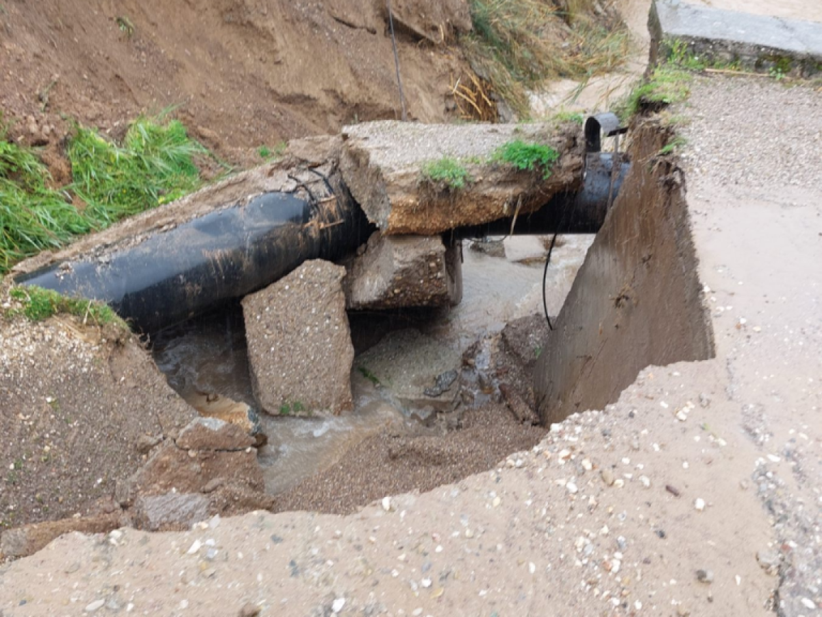 Για μέρες χωρίς νερό Πύργος και Αρχ. Ολυμπία από πολύ μεγάλη διπλή ζημιά στους αγωγούς από Ερύμανθο και Αύρα!