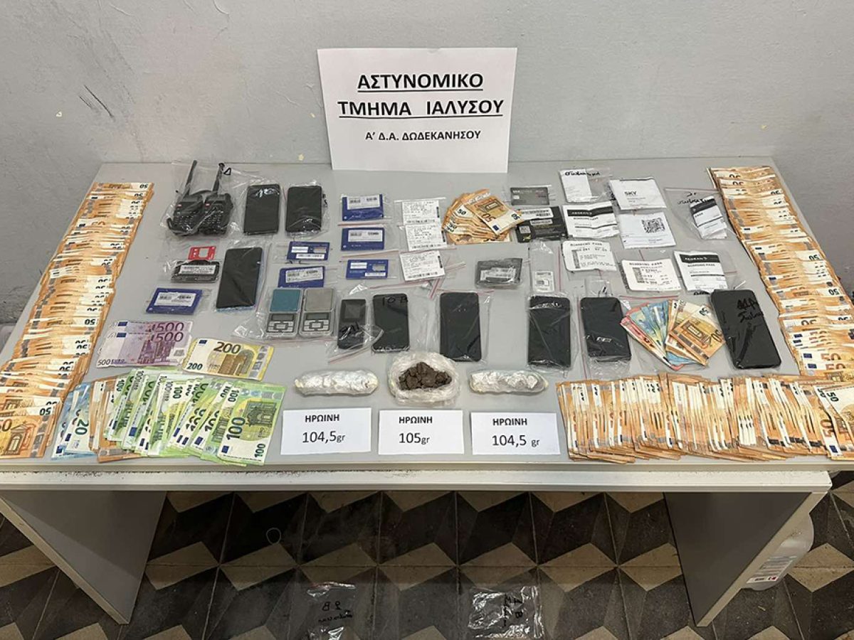 Καταδίκες 4 μελών ομάδας που κατηγορείται για οργανωμένη διακίνηση ηρωίνης στην Ρόδο
