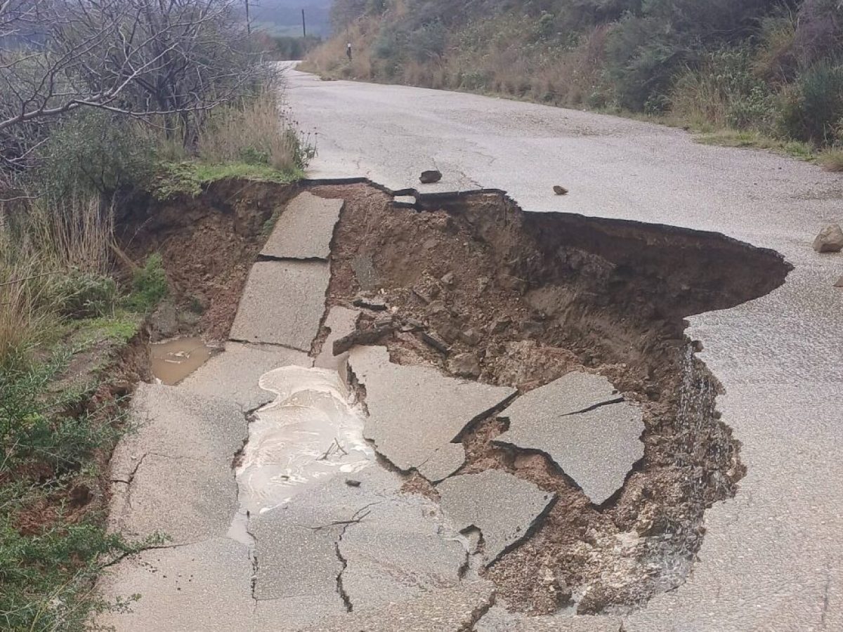 Καθιζήσεις σε όλο το οδικό δίκτυο της Άνω Μακρυνους