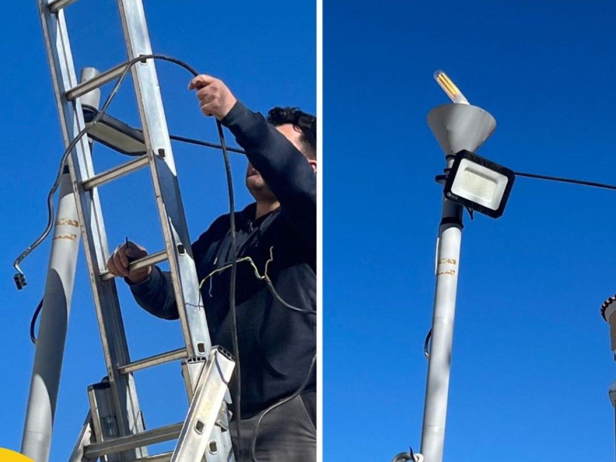 Κάτω Αχαΐα: Νέα φωτιστικά και αντικατάσταση κατεστραμμένων καλωδιώσεων στην πλατεία Δημοκρατίας