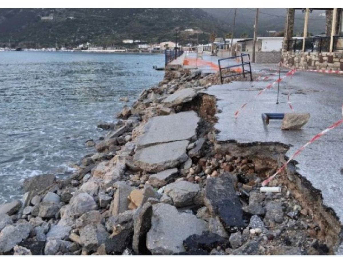 Κως: Η κατάσταση στην Κέφαλο, μετά και τις τελευταίες κακοκαιρίες (Και την Κυριακή έχει πάλι θυελλώδη ΝΑ)