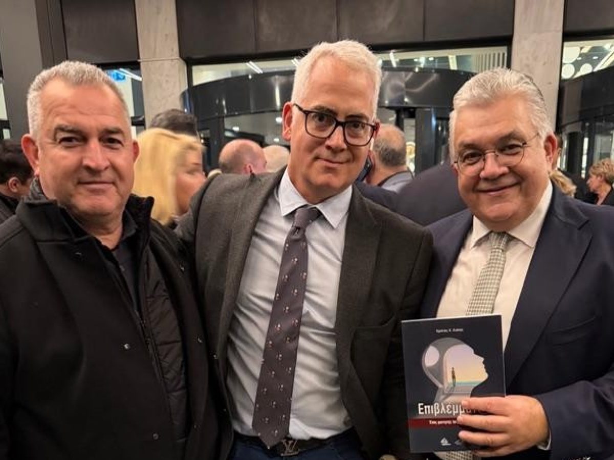 Με Παπαϊωάννου και Μπαγιώτη ο Λιάπης στην κοπή πίτας του οργανωτικού της Νέας Δημοκρατίας