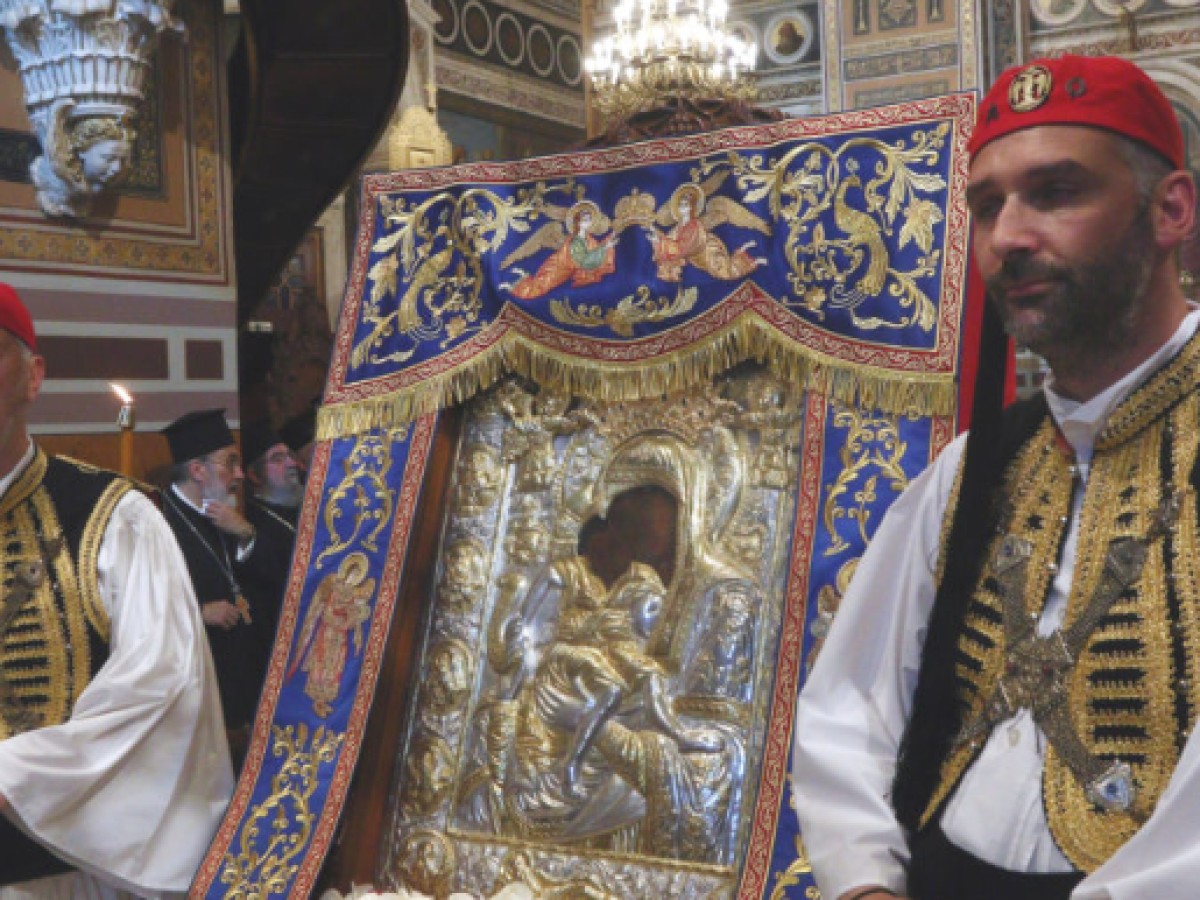 &Mu;&epsilon;&sigma;&omicron;&lambda;ό&gamma;&gamma;&iota;: &Eta; &Pi;&alpha;&nu;&alpha;&gamma;ί&alpha; &laquo;Ά&xi;&iota;&omicron;&nu; &Epsilon;&sigma;&tau;ί&raquo; &kappa;&alpha;&tau;έ&rho;&chi;&epsilon;&tau;&alpha;&iota; &alpha;&pi;ό &tau;&omicron; Ά&gamma;&iota;&omicron;&nu; Ό&rho;&omicron;&sigmaf; &ndash; &Pi;&nu;&epsilon;&upsilon;&mu;&alpha;&tau;&iota;&kappa;ό&sigmaf; &phi;ά&rho;&omicron;&sigmaf; &sigma;&tau;&alpha; 200 &chi;&rho;ό&nu;&iota;&alpha; &tau;&eta;&sigmaf; &Epsilon;&xi;ό&delta;&omicron;&upsilon;