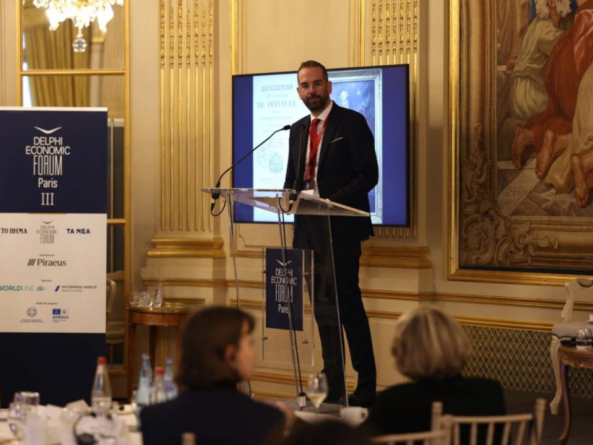 Ν.Φαρμάκης στο Delphi Economic Forum στο Παρίσι: «Φέτος, κάθε ελεύθερος άνθρωπος είναι Μεσολογγίτης»