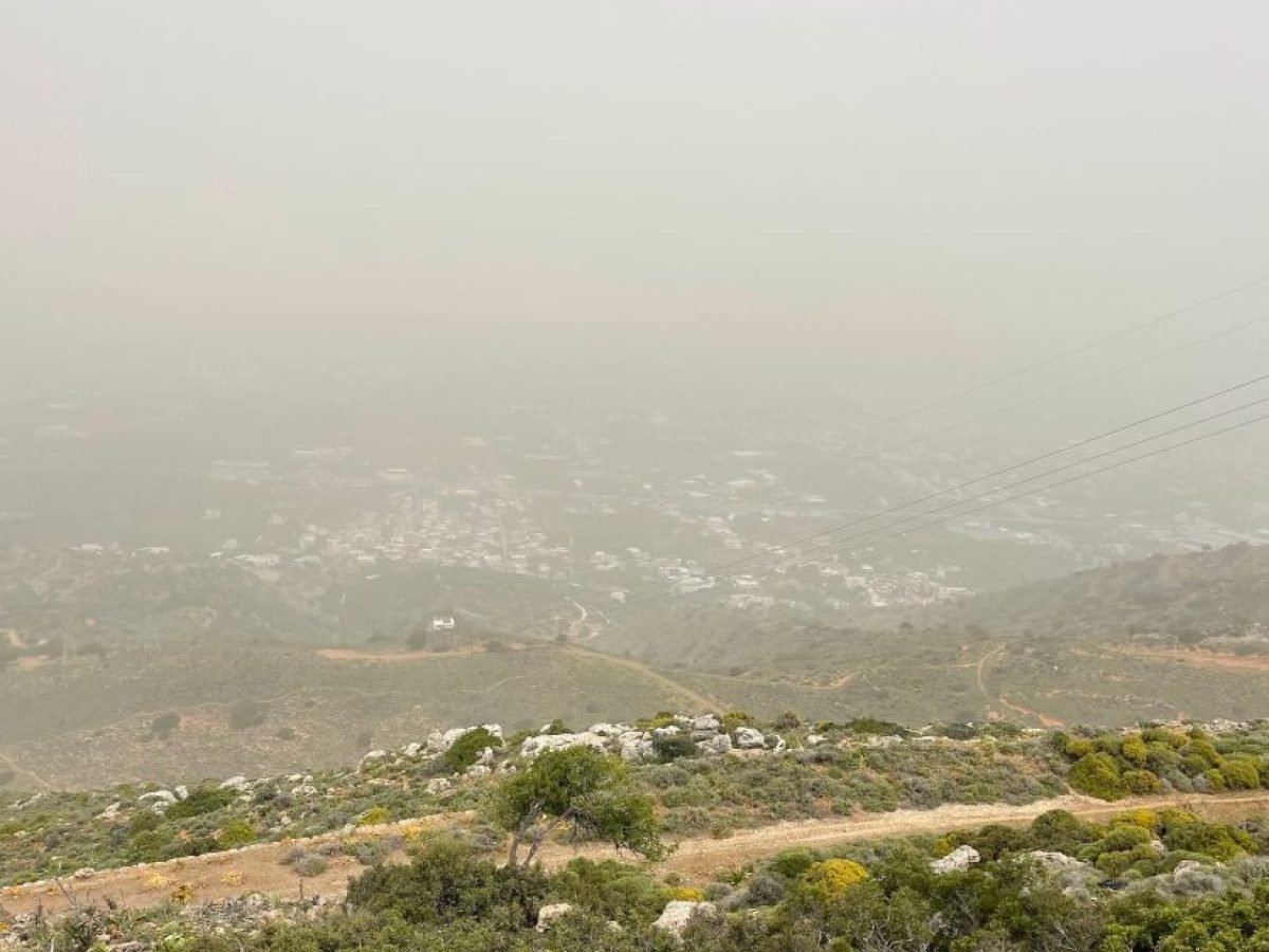 Νέα μεταφορά αφρικανικής σκόνης προς την Κρήτη την Πέμπτη και την Παρασκευή