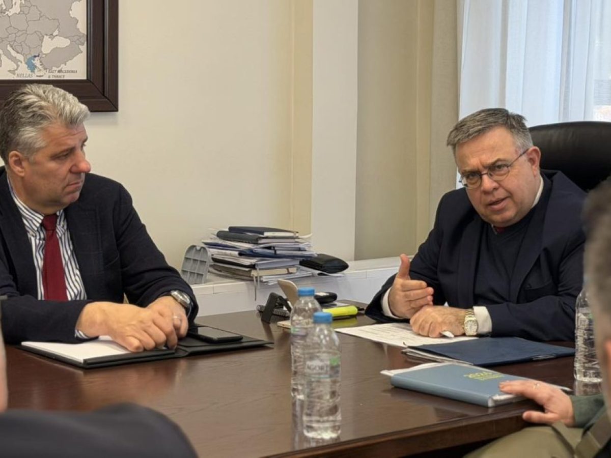 Ο Χριστόδουλος Τοψίδης υποδέχτηκε τον Γραμματέα της Αποκεντρωμένης Διοίκησης Μακεδονίας – Θράκης