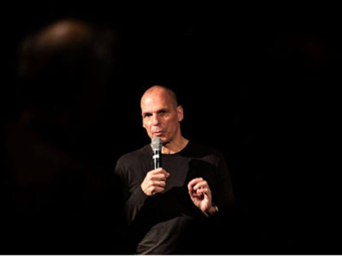 Ο Γιάνης Βαρουφάκης σε διάλογο με την Ελένη Βατσικοπούλου στο Σίδνεϊ