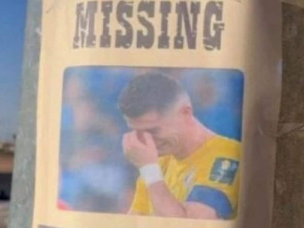 Ο Κριστιάνο Ρονάλντο δεν κατεβαίνει στους αγώνες και Σαουδάραβες τον «τρολάρουν» με αφίσες «Αγνοείται»