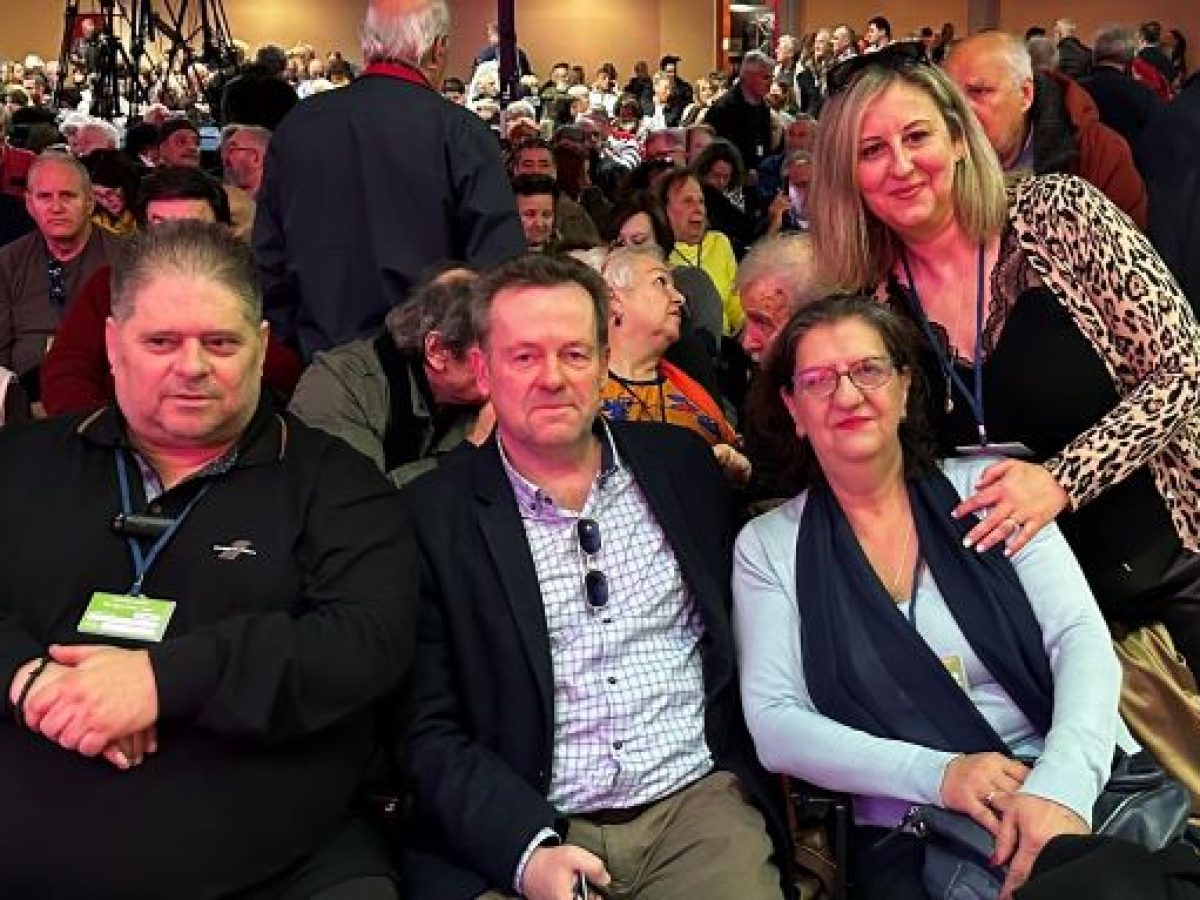 Ο Τρικαλινός εκπαιδευτικός Γ. Τσιάκαλος στο έκτακτο συνέδριο του Κινήματος Δημοκρατίας