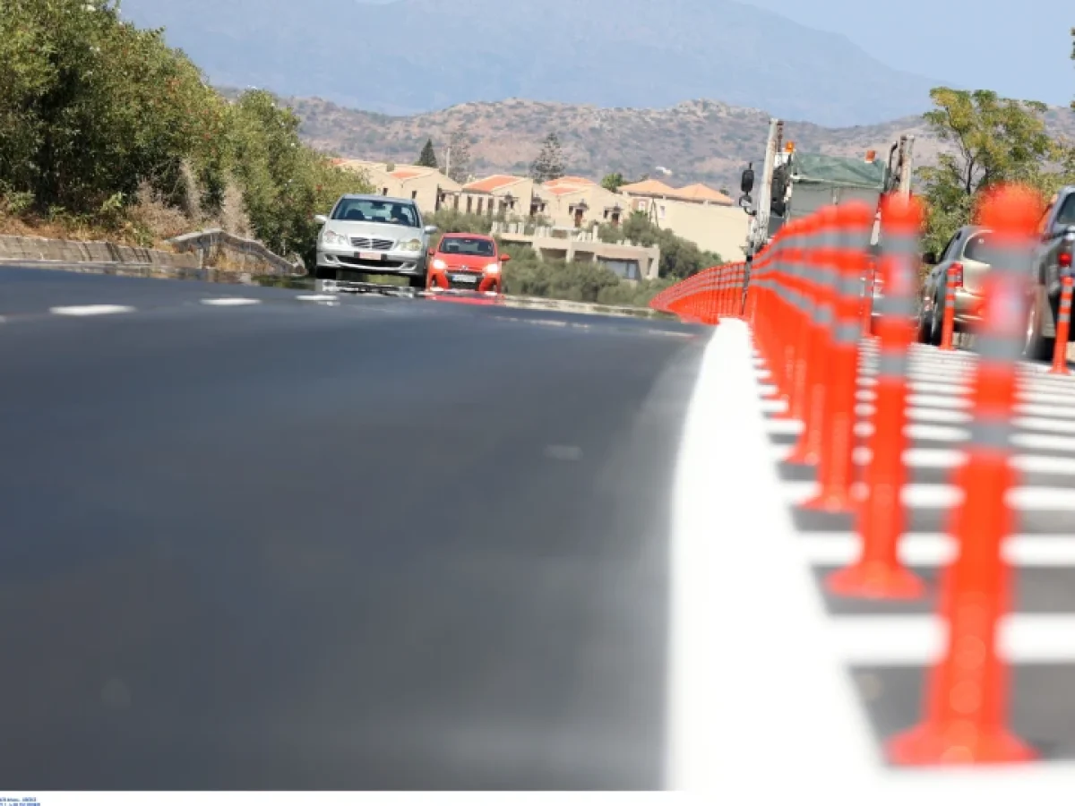 Παρεμβάσεις οδικής ασφάλειας σε άλλα τρία τμήματα του Βόρειου Οδικού Άξονα Κρήτης