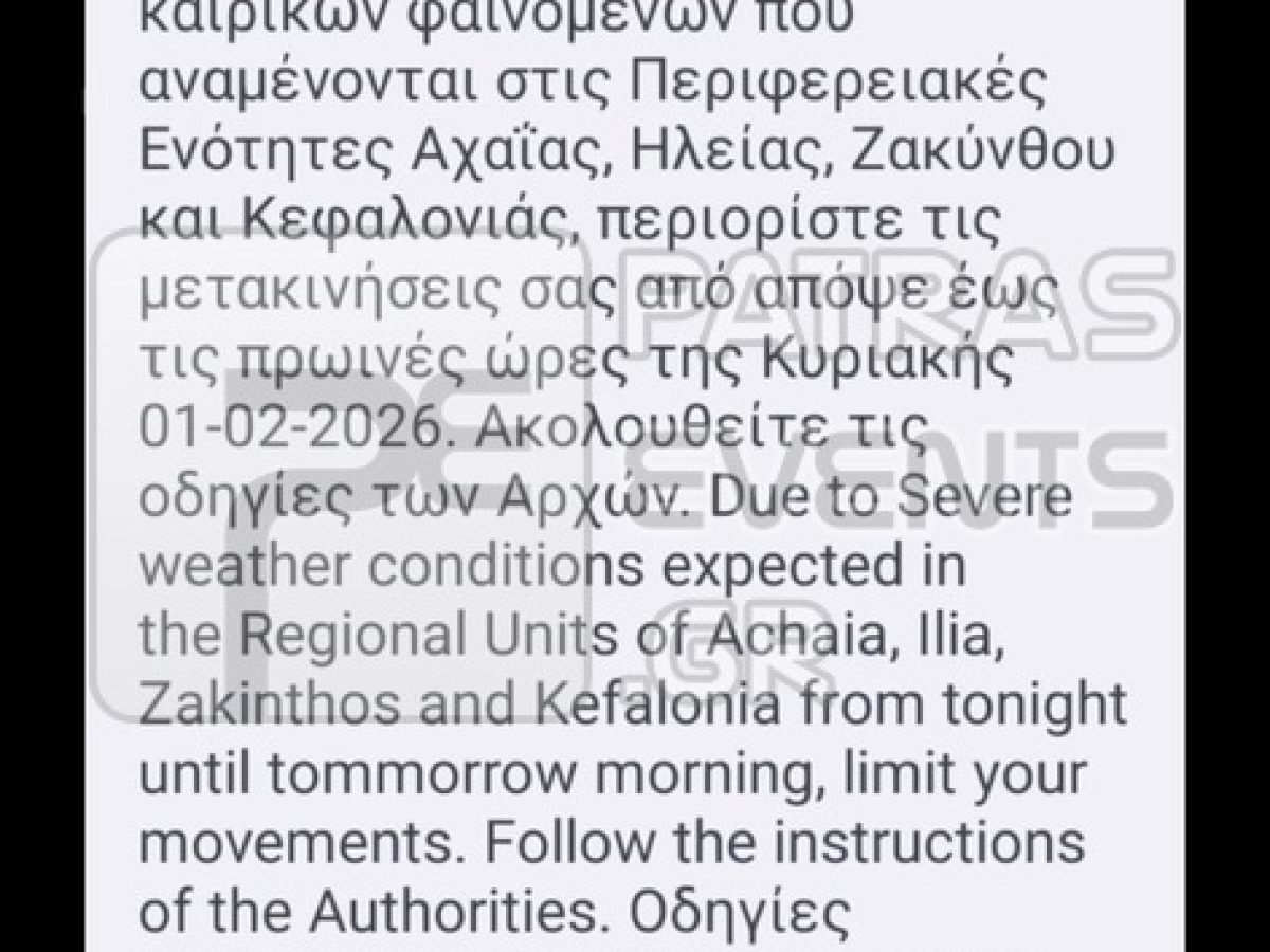 Πάτρα: Ήχησε το 112