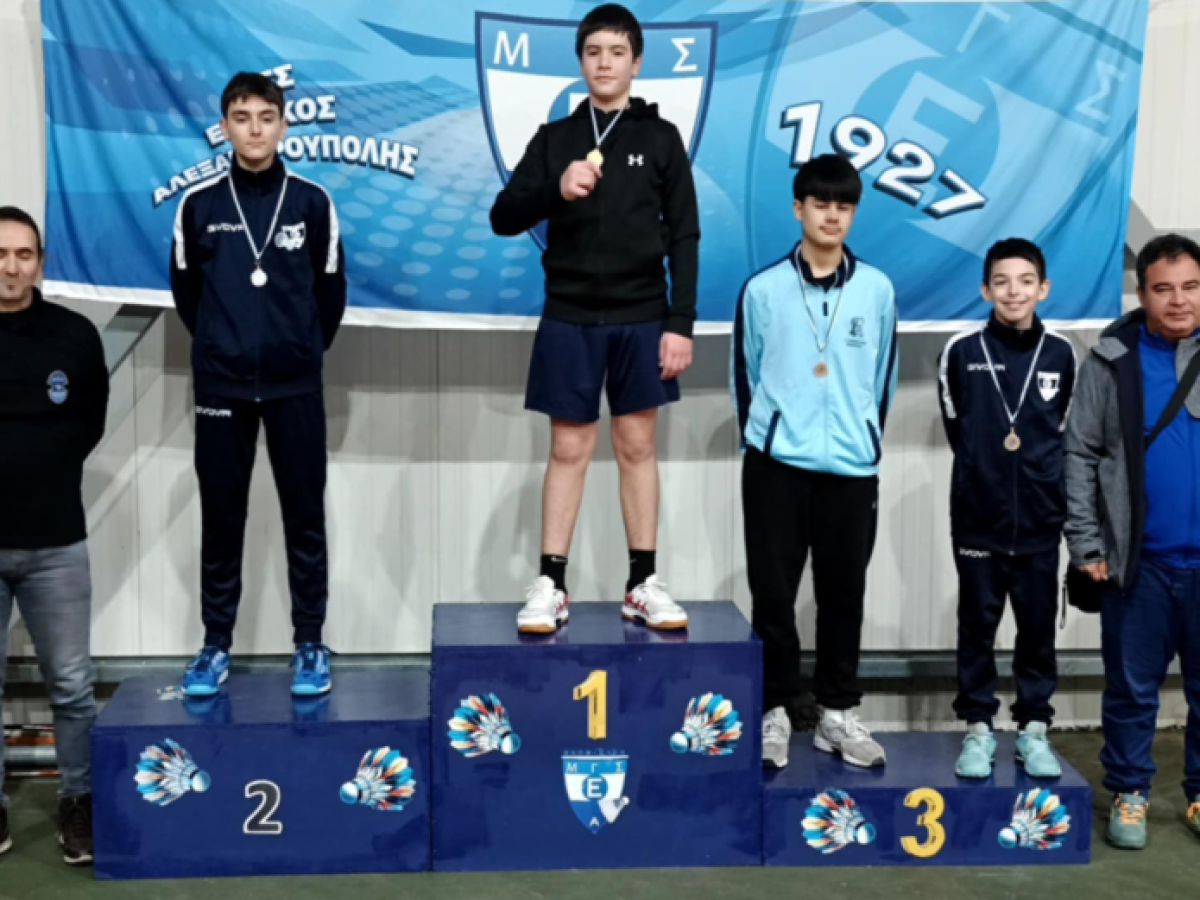 “Ποδαρικό” στο 2026 με 22 μετάλλια για την ομάδα αντιπτέρισης του «Δημοκρίτειου Κομοτηνής»
