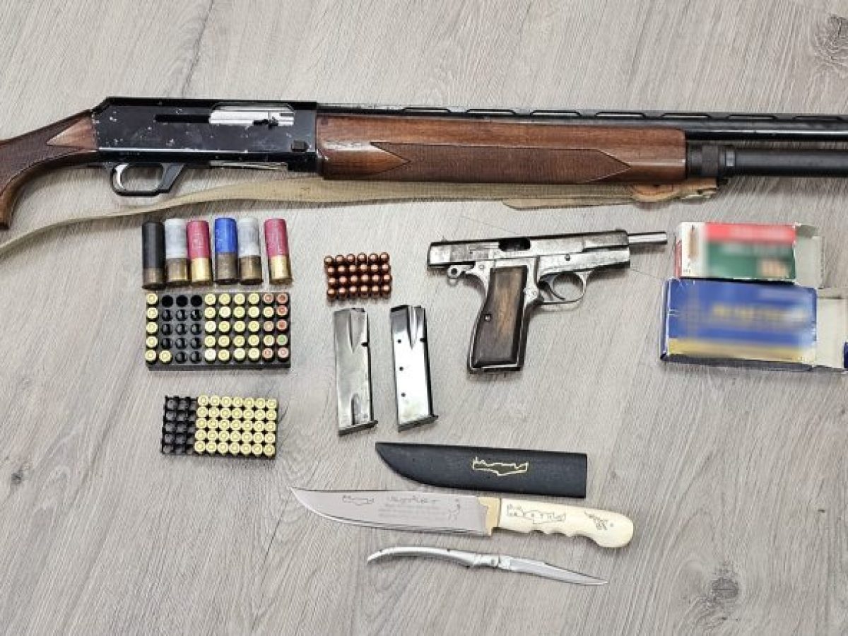 Ρέθυμνο: Κατασχέθηκαν πιστόλι, κυνηγετικό όπλο, γεμιστήρες και φυσίγγια