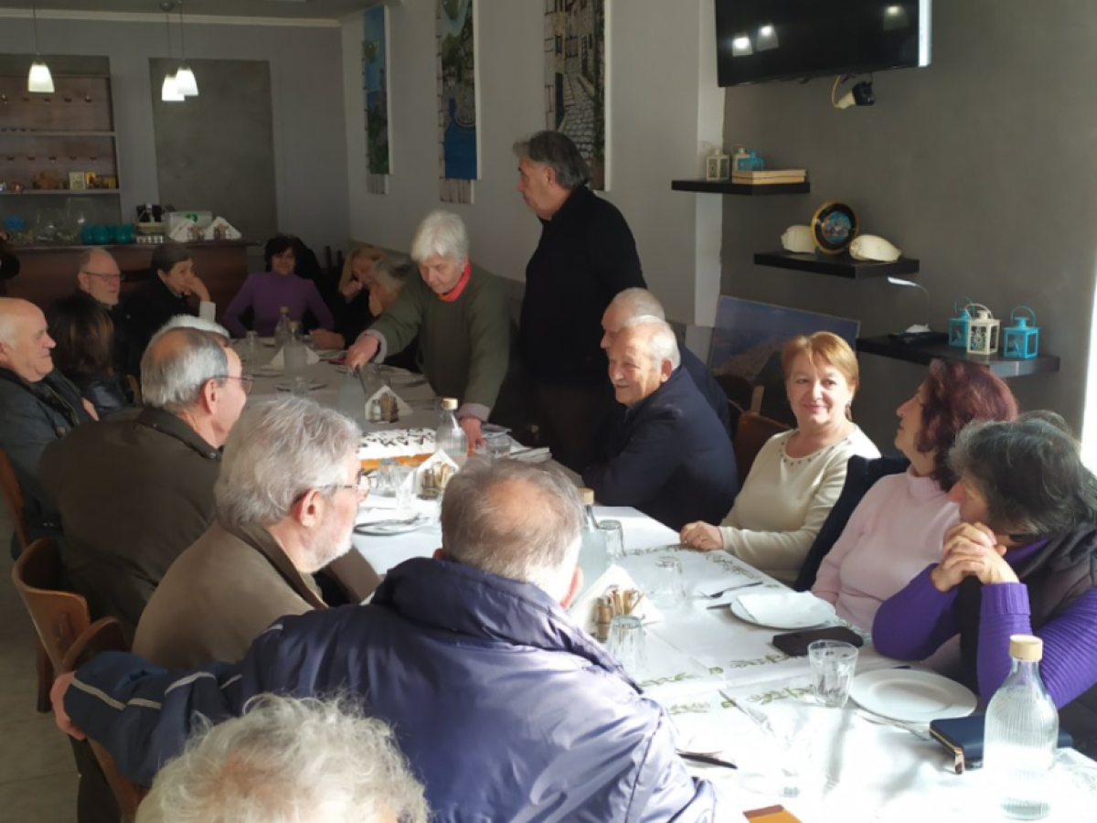 Σε κλίμα ενότητας η κοπή πίτας των συνταξιούχων ΙΚΑ Αιτωλοακαρνανίας στη Ναύπακτο